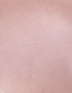 Dusky Pink Plain Repp Tie - 100% Silk-preview1