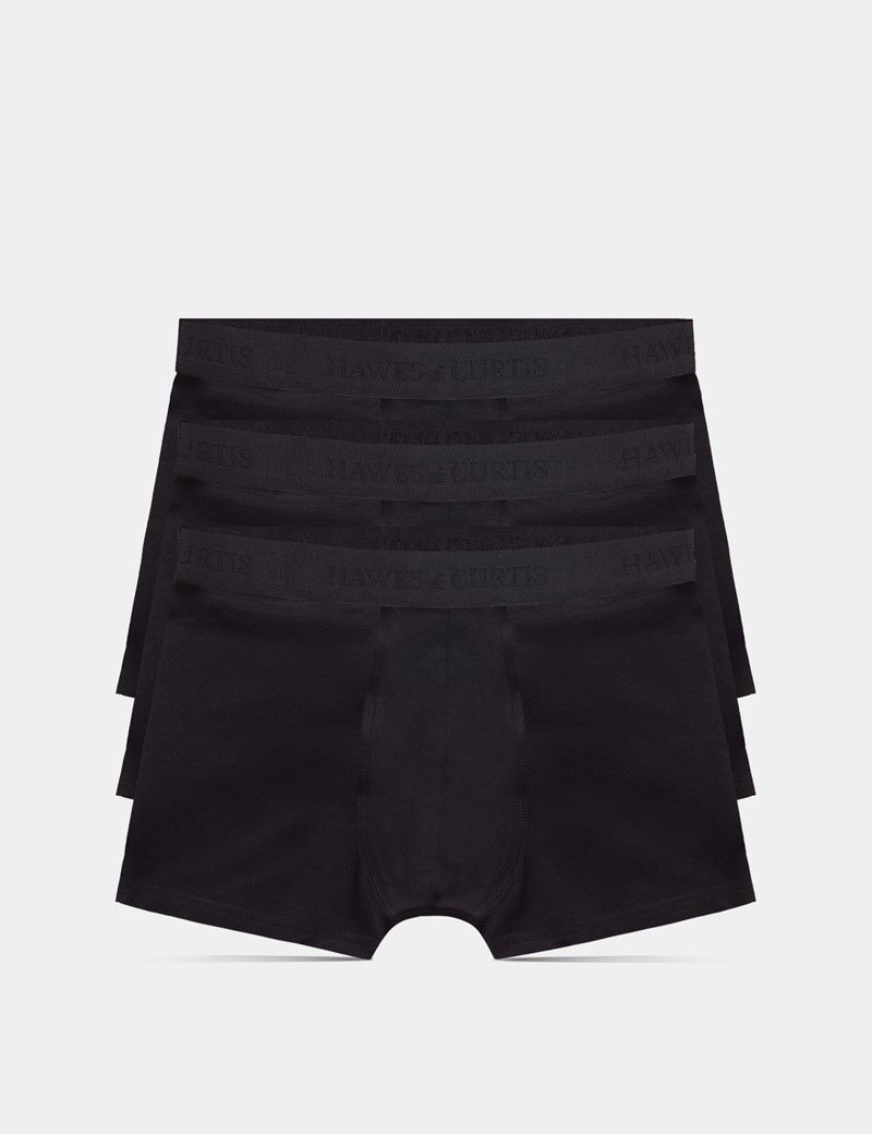 3-Pack Black Trunks