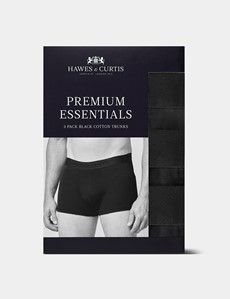 3-Pack Black Trunks