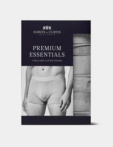 3-Pack Light Grey Trunks