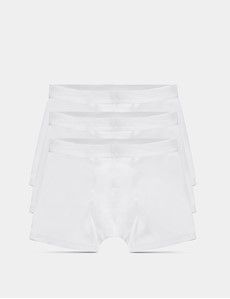 3-Pack White Trunks