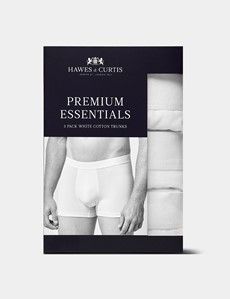 3-Pack White Trunks