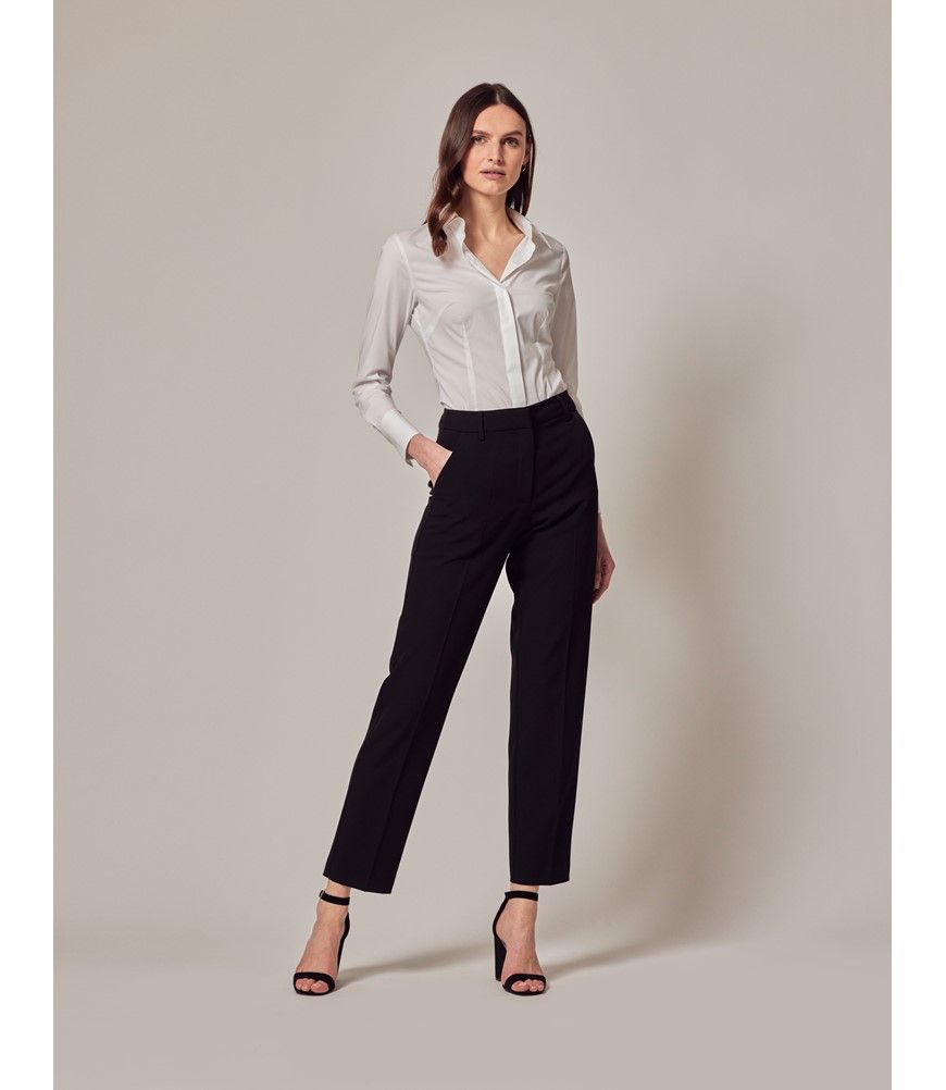 パンツ PAROSH Women Straight Pants SOIREE D232329013 Black Dress Pants - Black - Ladies | H&M US