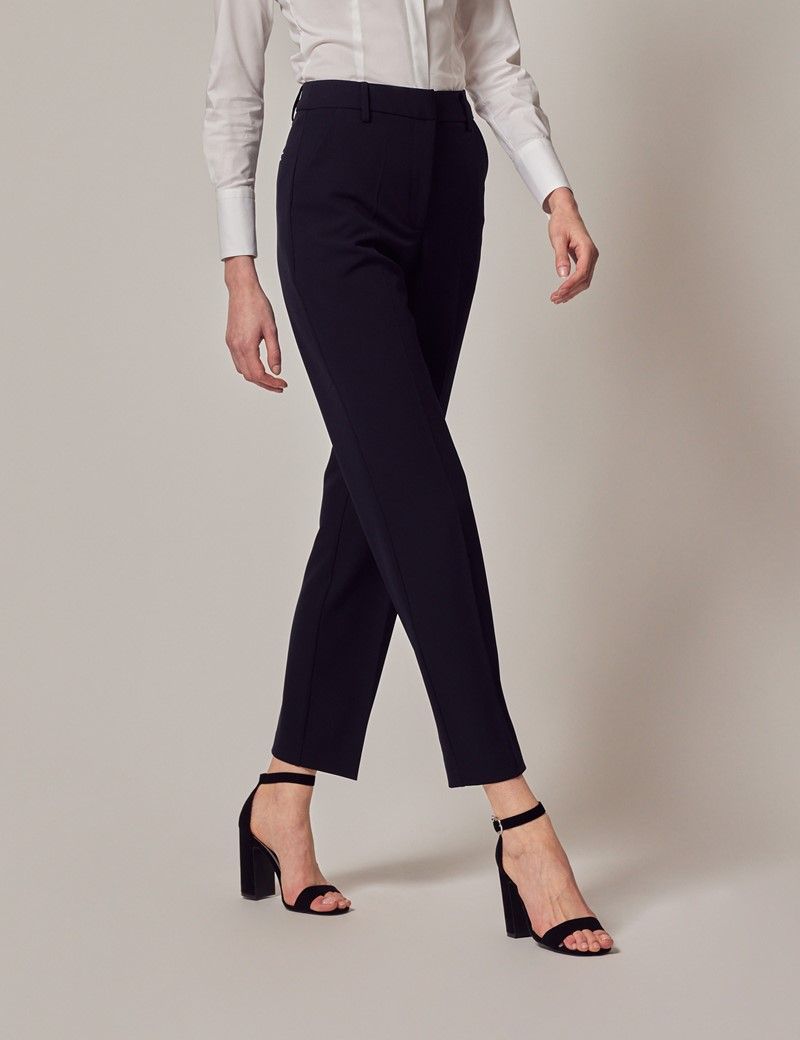 Ladies navy dress pants best sale