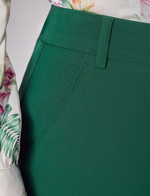 Dark Green Suit Trousers-preview