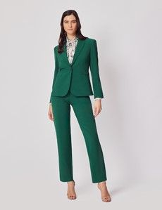 Dark Green Suit Pants-preview3