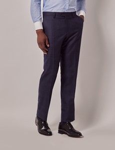Tailored Fit Blue Tonal Check 1913 Suit Trousers