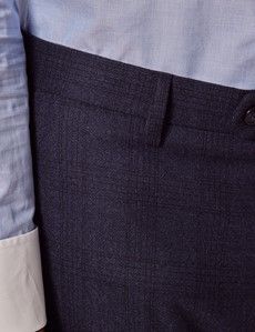 Tailored Fit Blue Tonal Check 1913 Suit Trousers