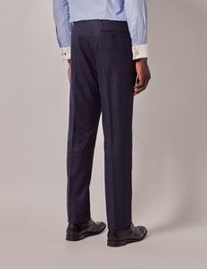 Tailored Fit Blue Tonal Check 1913 Suit Trousers