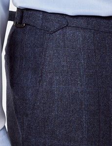 Slim Fit Navy Check 1913 Suit Trousers