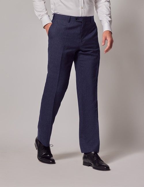 Blue & Red Prince Of Wales Plaid Classic Suit Pants