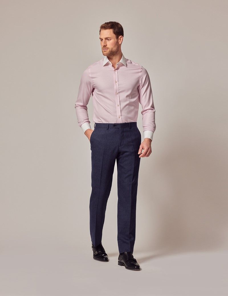 Pink shirt and blue pants online