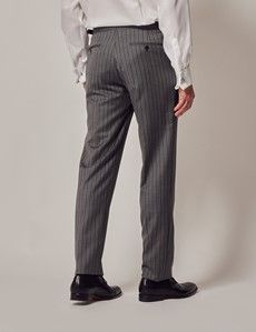 Grey Striped Italian Wool Morning Suit Pants – 1913 Collection-preview2
