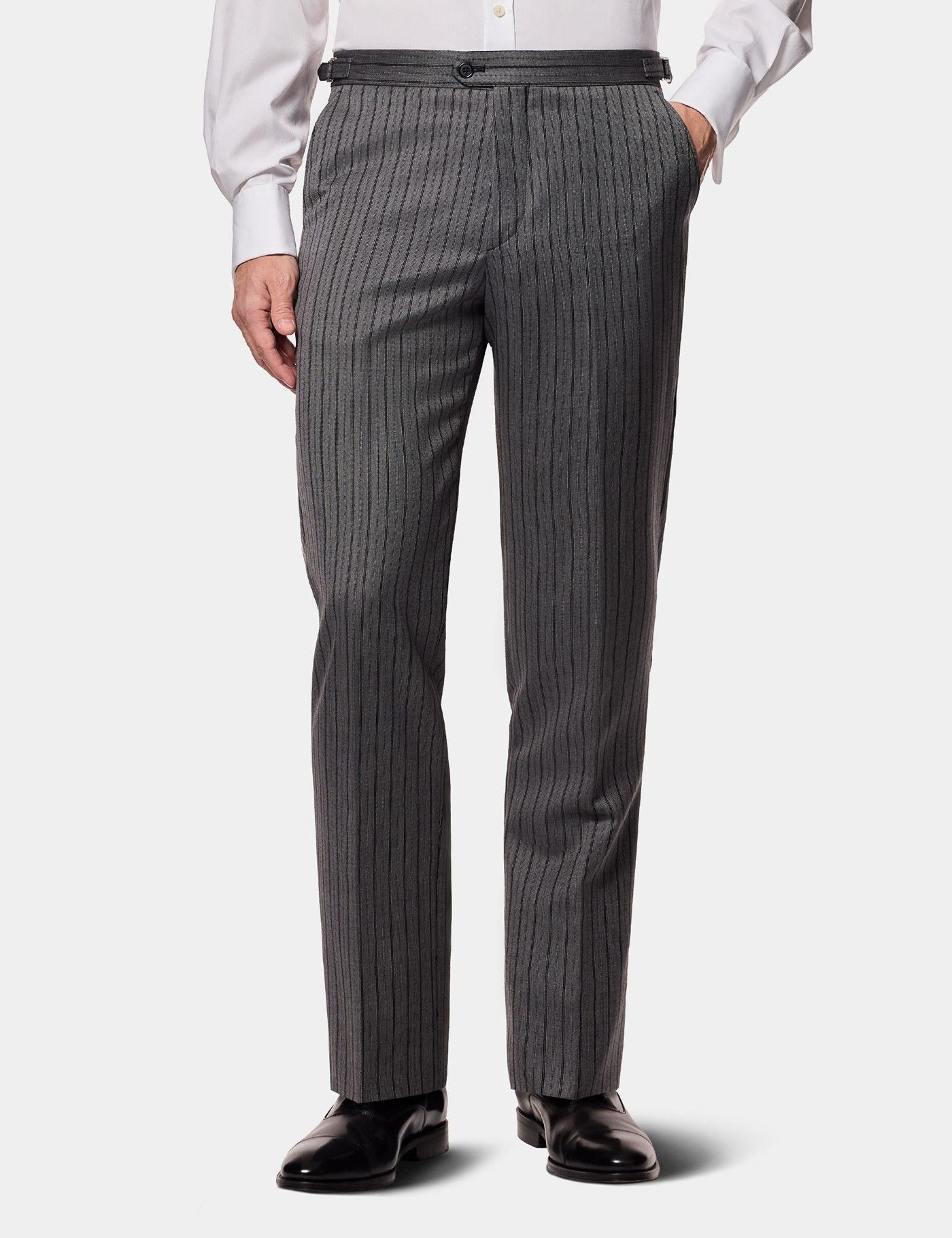 men dress pants Men's Tailored Gray Slim-Fit Dress Pants. – HolloMen