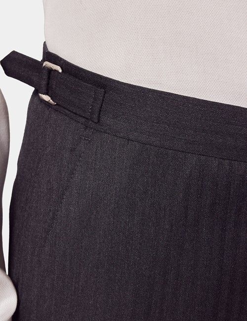 Charcoal Italian Wool Morning Suit Pants – 1913 Collection-preview