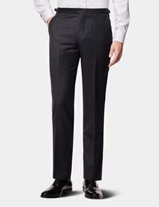 Tailored Fit Charcoal 1913 Morning Suit Trousers With Side Adjusters