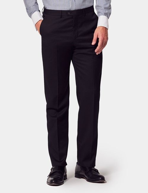 Tailored Fit Black Twill 1913 Suit Pants