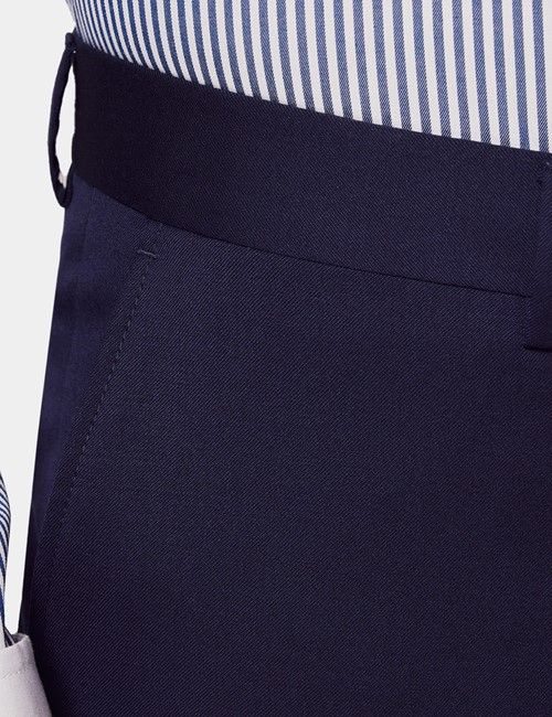 Tailored Fit Dark Blue Twill 1913 Suit Pants-preview
