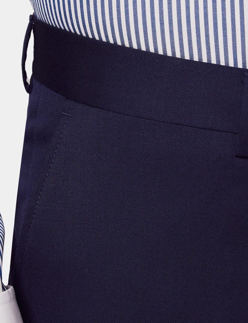 Tailored Fit Dark Blue Twill 1913 Suit Pants-preview