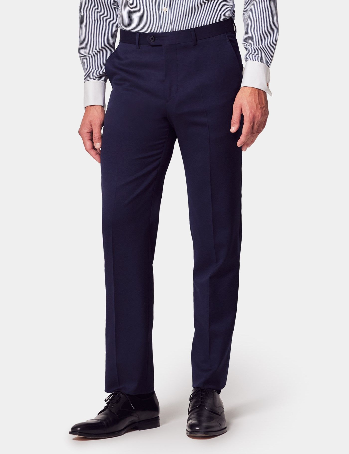Tailored Fit Dark Blue Twill 1913 Suit Pants