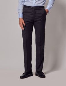 Charcoal Twill Italian Tailored Suit Pants - 1913 Collection