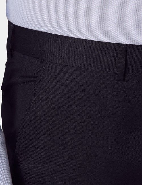 Tailored Fit Navy Twill Suit Pants-preview