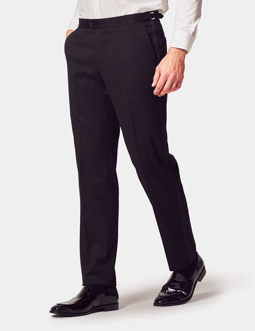 Tailored Fit Black 1913 Dinner Suit Pants