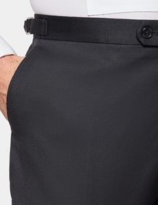 Tailored Fit Black 1913 Dinner Suit Trousers With Side Adjusters