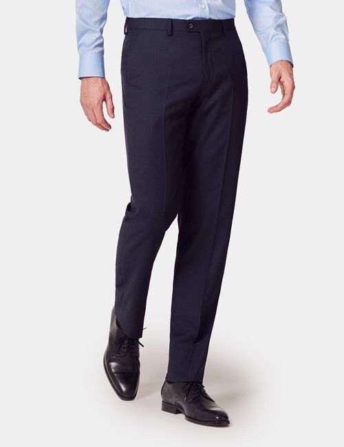 Navy Birdseye Italian Tailored Pants - 1913 Collection