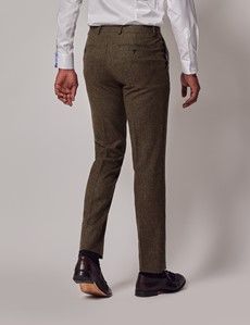 Green Tweed Slim Suit Pants - 1913 Collection-preview2