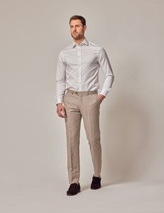 Stone Tailored Sharkskin Italian Suit Pants - 1913 Collection-preview3