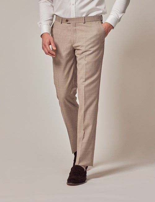 Stone Tailored Sharkskin Italian Suit Pants - 1913 Collection
