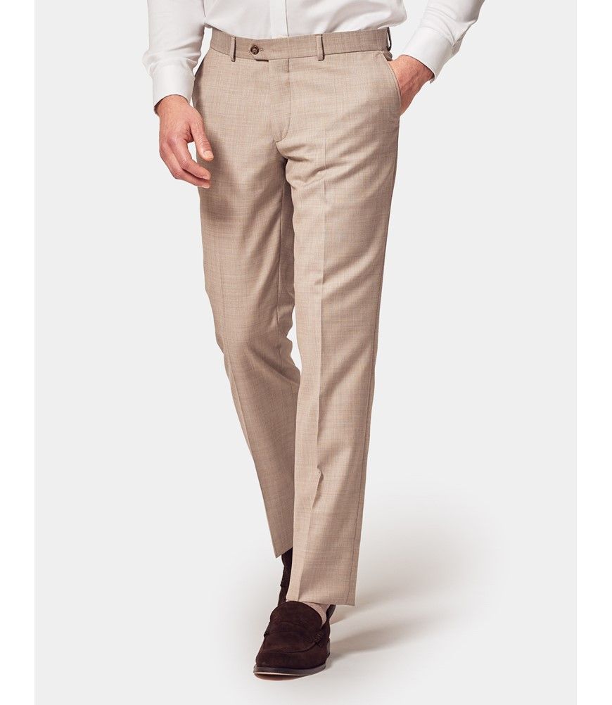 Men's Stone Tailored Fit Sharkskin Italian Suit Pants – 1913