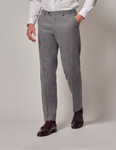 Grey Tailored Flannel Suit Trousers - 1913 Collection