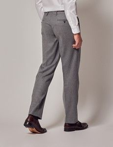 Grey Tailored Flannel Suit Trousers - 1913 Collection-preview2