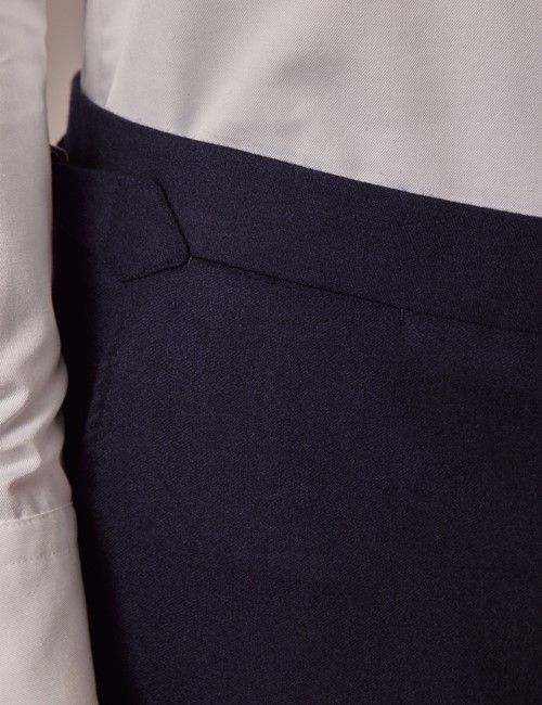 Slim Fit Navy 1913 Suit Pants With Side Adjusters-preview