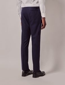 Slim Fit Navy 1913 Suit Trousers With Side Adjusters