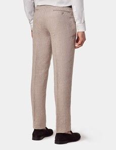 Tailored Fit Natural Semi Plain 1913 Suit Trousers