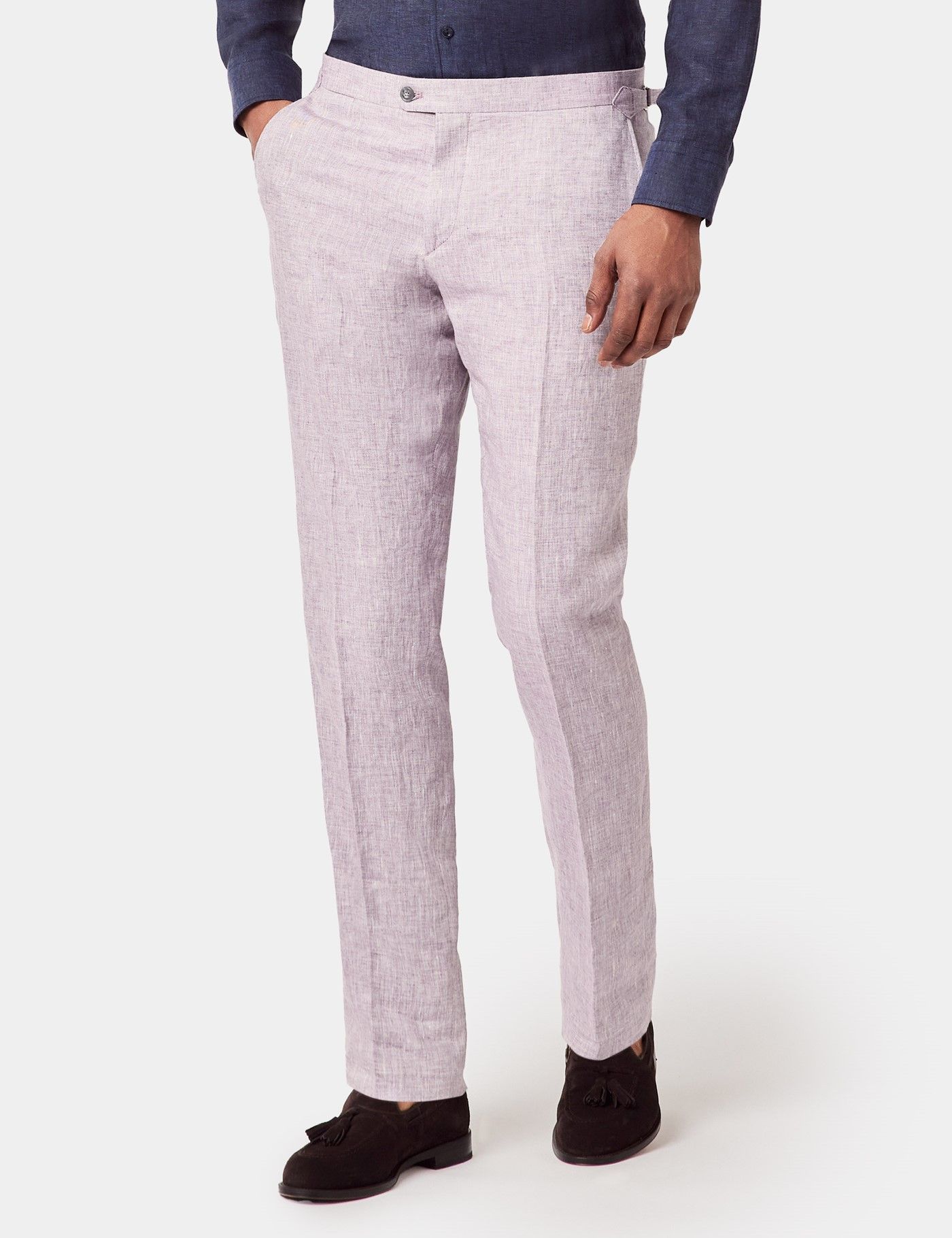 Slim Fit Dusty Lilac 1913 Suit Pants With Side Adjusters