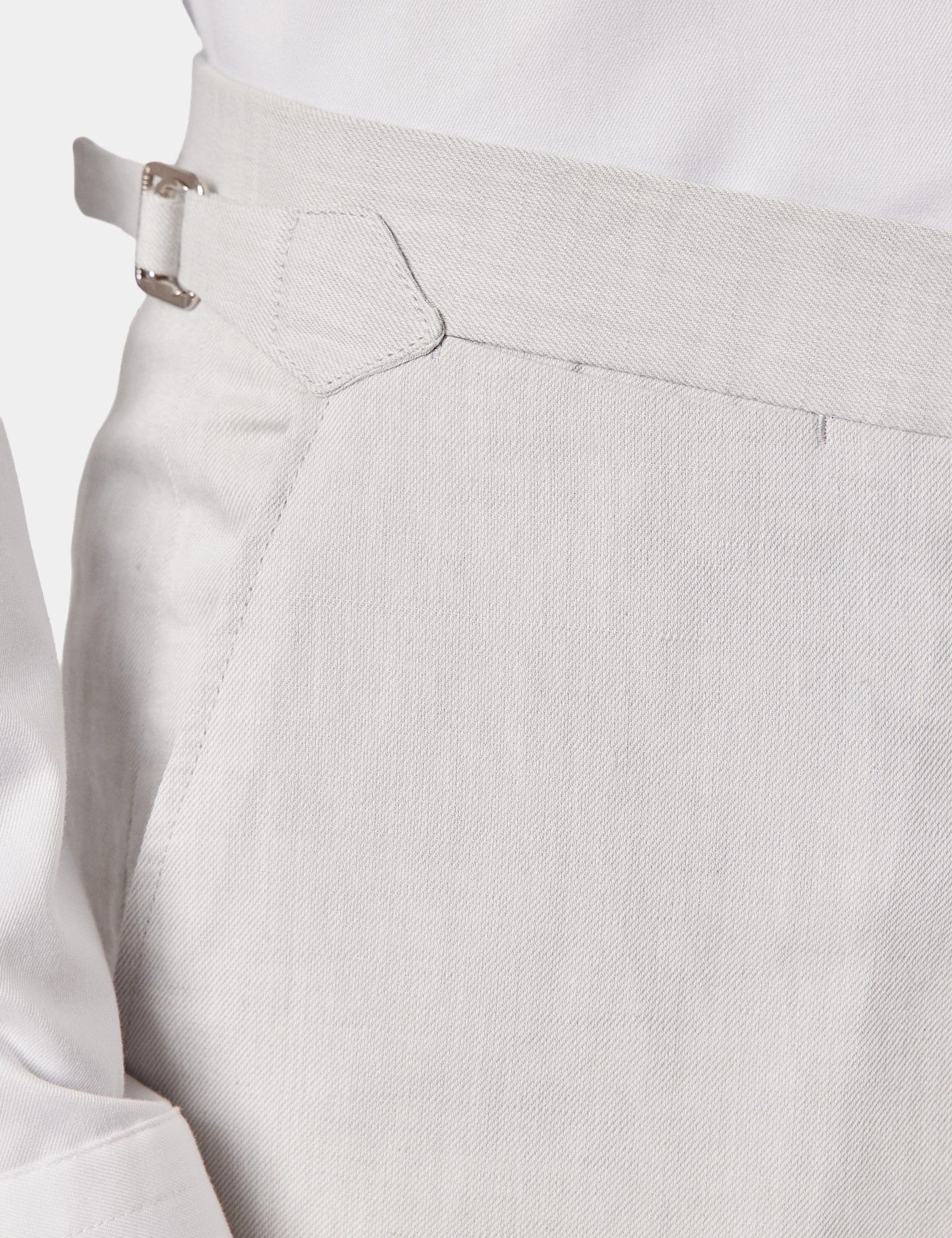 Slim Fit Pale Grey 1913 Suit Pants With Side Adjusters-preview