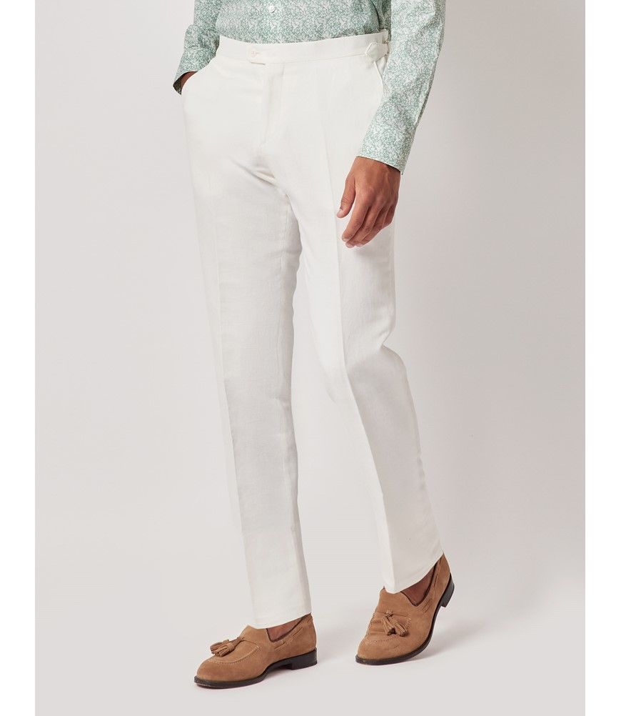 Italian 80s 90s Baroni Linen Pants - 100% Linen - Made in