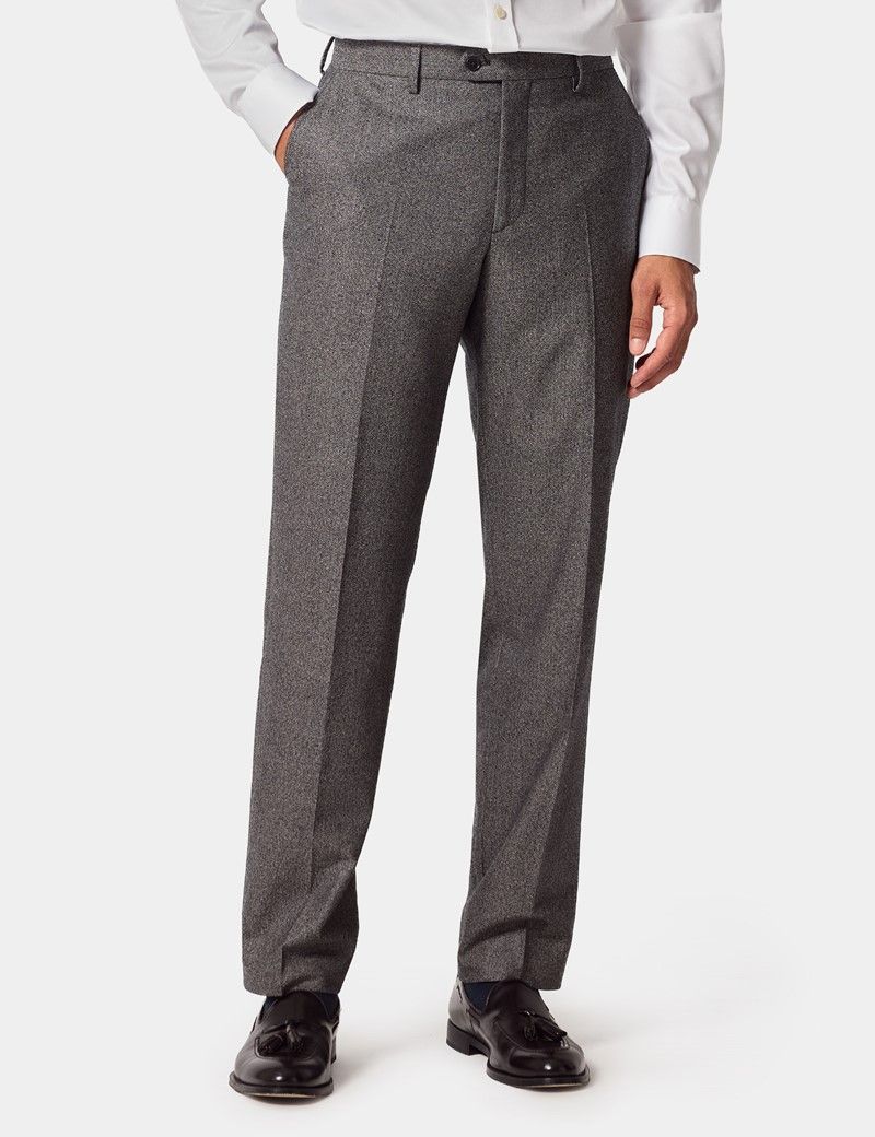 Tailored Fit Taupe Herringbone 1913 Suit Trousers