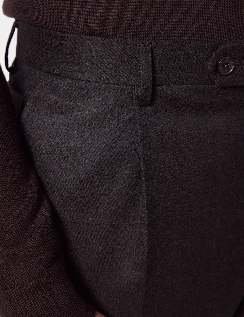 Tailored Fit Brown 1913 Suit Trousers thumbnail 3
