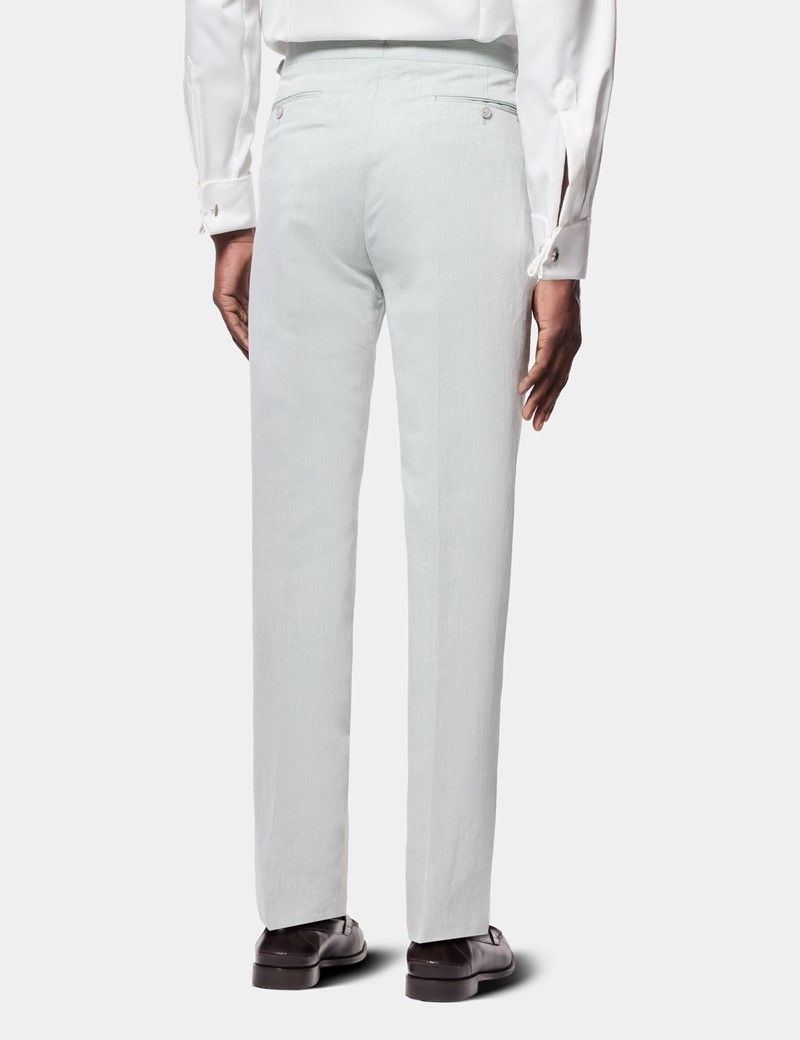 Tailored Fit Light Green 1913 Suit Trousers With Side Adjusters thumbnail 4