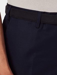 Tailored Fit Navy 1913 Linen Trousers