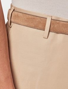Tailored Fit Sand 1913 Linen Trousers