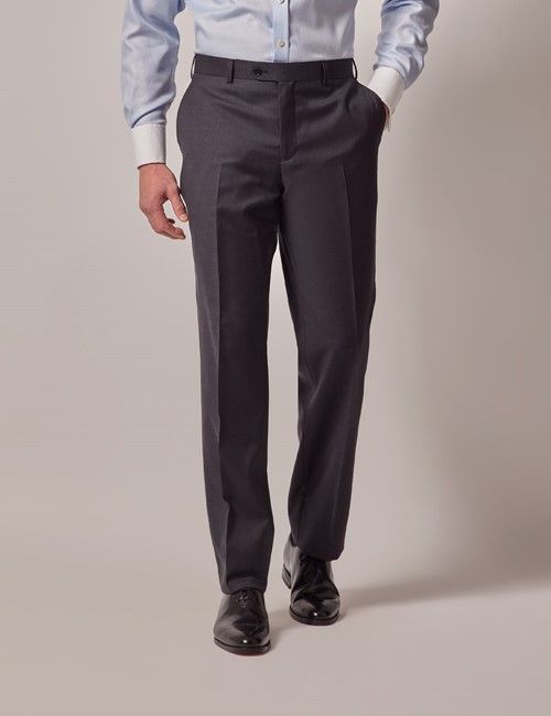 Men's Dark Charcoal Twill Tailored Fit Suit Jacket | Hawes Men's Dark Charcoal Twill Tailored Fit Suit Jacket | Hawes