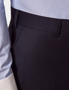 Tailored Fit Navy Twill Suit Pants-preview1
