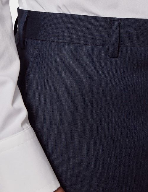 Slim Fit Burgundy & White Jacquard Stripe Curtis Shirt