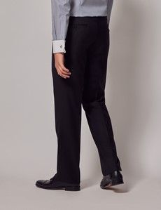 Black Twill Classic Suit Pants-preview2